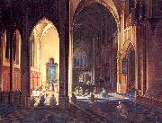 Neeffs, Peter the Elder Interior of a Gothic Church oil painting picture wholesale